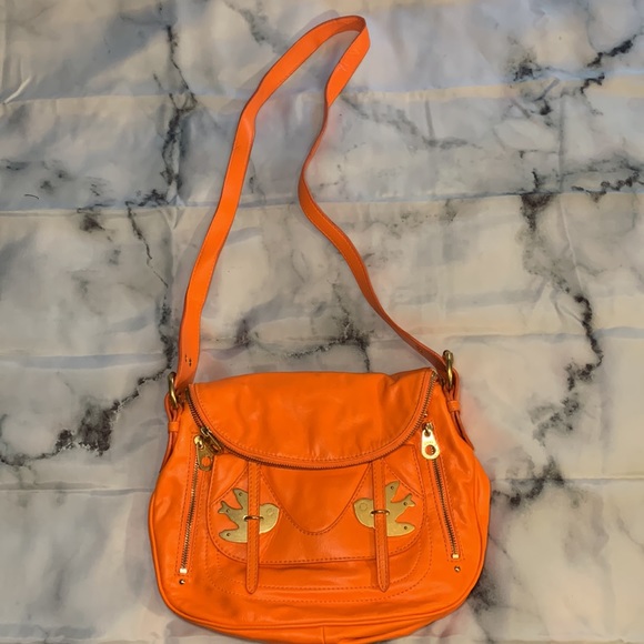 π Petal To The Metal βBirdβ Fluorescent Orange Bag Marc By Marc Jacobs - Picture 2 of 15